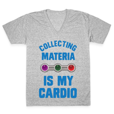 Collecting Materia Is My Cardio V-Neck Tee Shirt