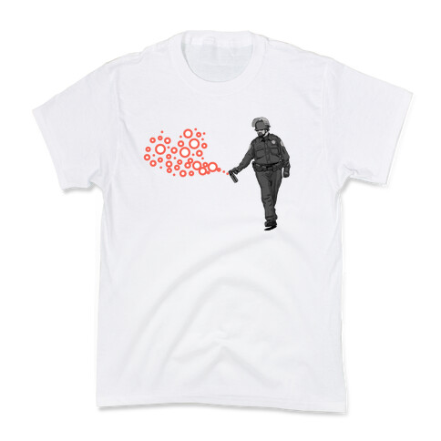 Pepper Spray Cop T-Shirt heart Kids T-Shirt