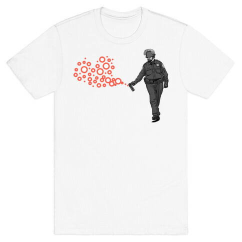 Pepper Spray Cop T-Shirt heart T-Shirt