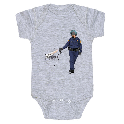 Insert Protester Pepper Spray Baby One-Piece