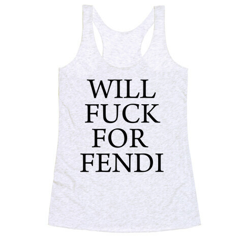 I like Fendi Racerback Tank Top