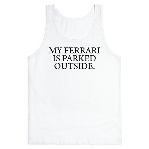 My Ferrari Shirt Tank Top
