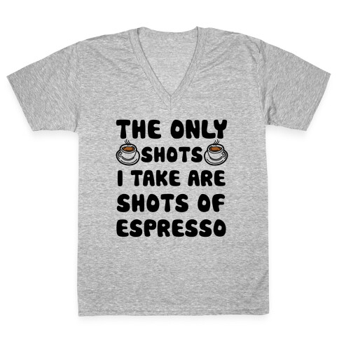 Espresso Shots V-Neck Tee Shirt