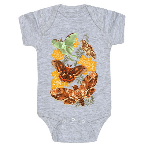 Moths & Marigolds Baby One-Piece