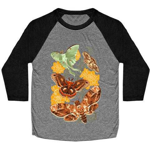 Moths & Marigolds Baseball Tee