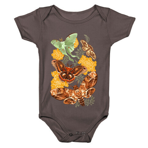 Moths & Marigolds Baby One-Piece