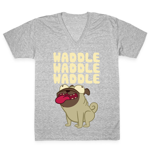 Waddle Waddle Waddle V-Neck Tee Shirt