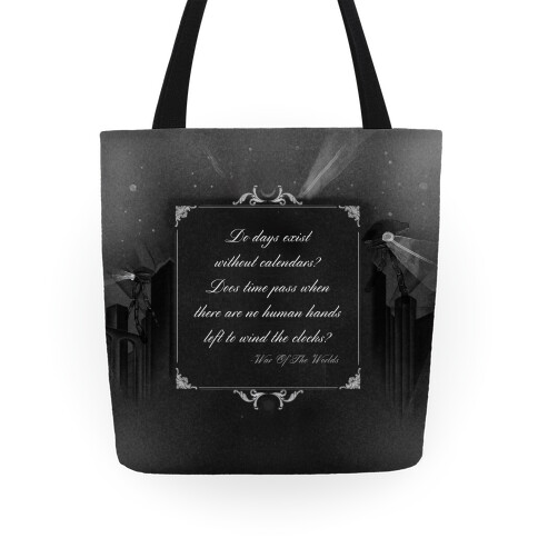 War of The Worlds Quote Tote Tote