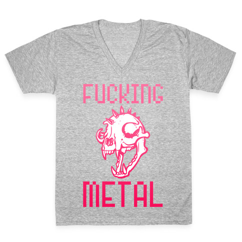 F***ing Metal V-Neck Tee Shirt