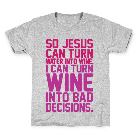 Water Into Wine Kids T-Shirt