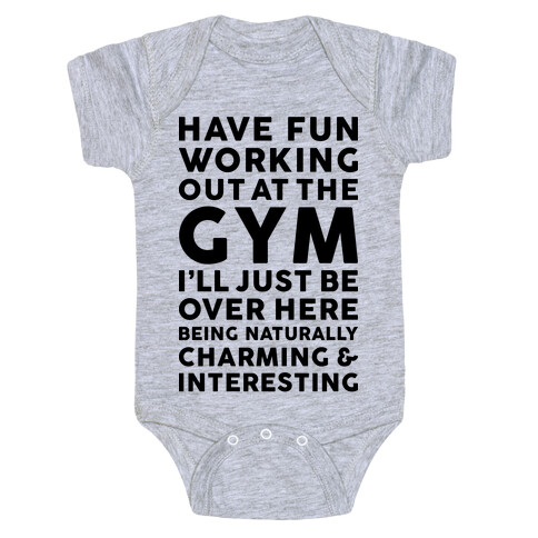Have Fun Working Out Baby One-Piece