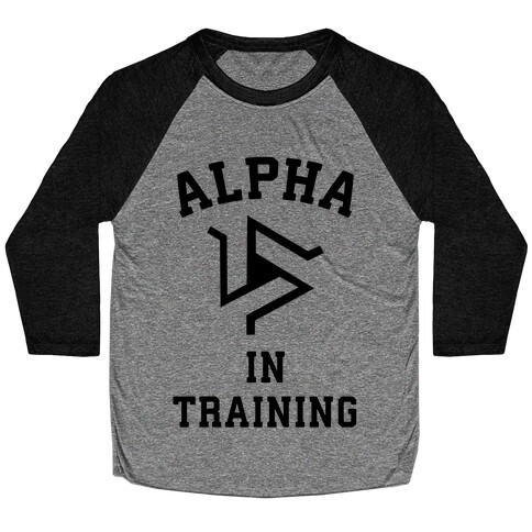 Alpha In Training Baseball Tee