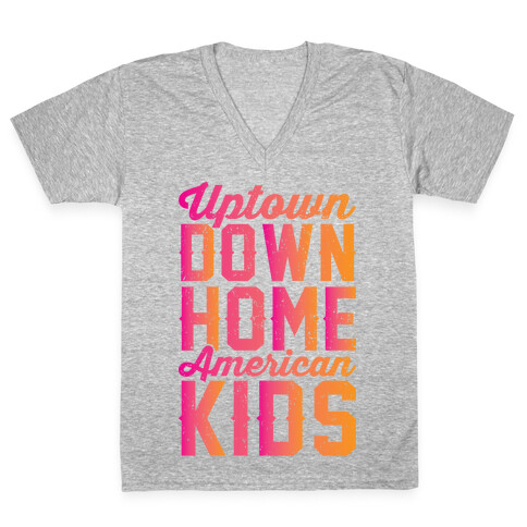 Uptown Downhome American Kids V-Neck Tee Shirt