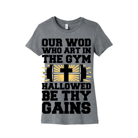 The Fitness Prayer Womens T-Shirt