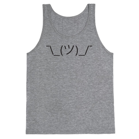 Emoticon Shrugs Tank Top