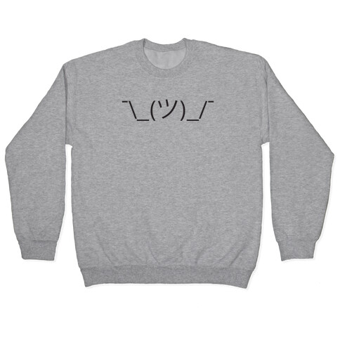 Emoticon Shrugs Pullover