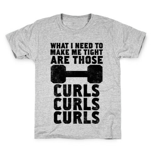 Curls, Curls, Curls Kids T-Shirt