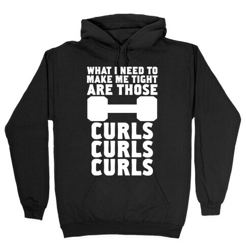 Curls, Curls, Curls Hooded Sweatshirt