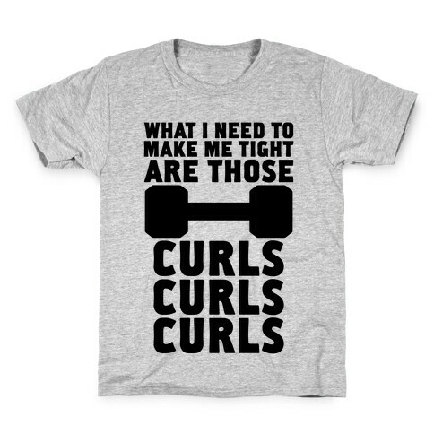 Curls, Curls, Curls Kids T-Shirt