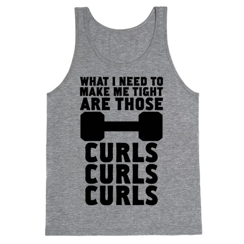 Curls, Curls, Curls Tank Top