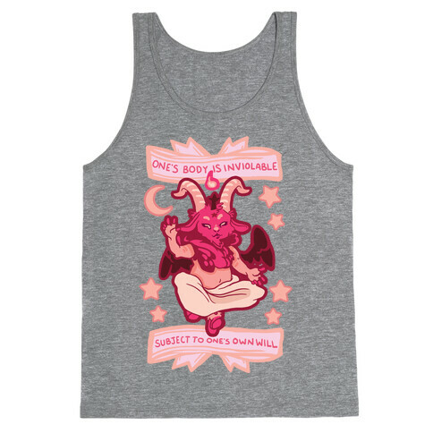 One's Body Is Inviolable Subject To One's Own Will Tank Top