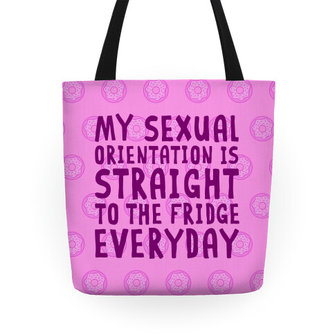 My Sexual Orientation Is Straight (To The Fridge Every Day) Tote