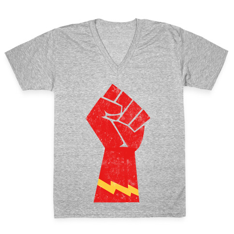 Flash Fist V-Neck Tee Shirt