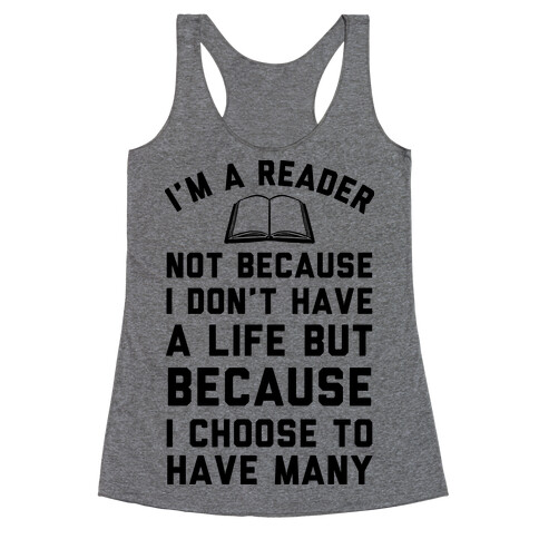 I'm A Reader Racerback Tank Top