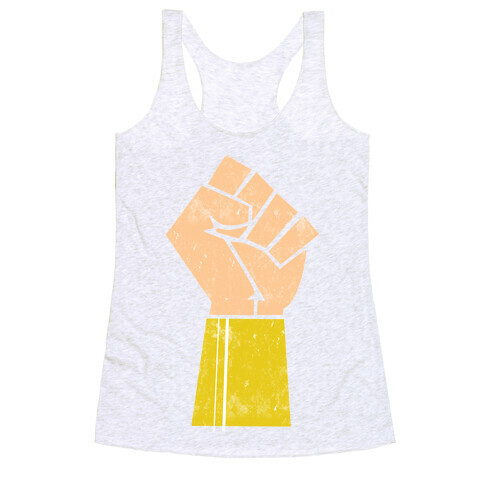 The Wonder of her Fists Racerback Tank Top