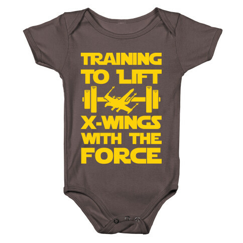 Training To Lift X-Wings With The Force Baby One-Piece