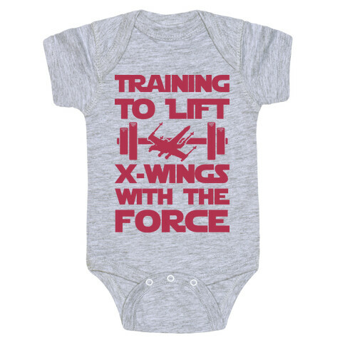 Training To Lift X-Wings With The Force Baby One-Piece