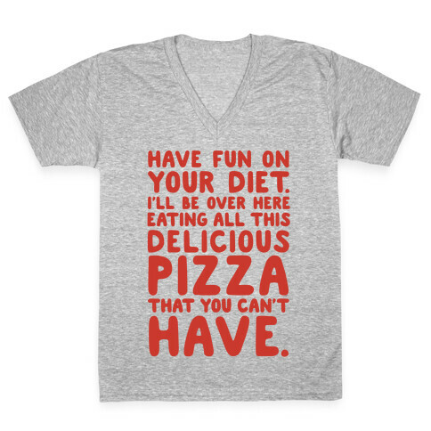 Have Fun On Your Diet V-Neck Tee Shirt