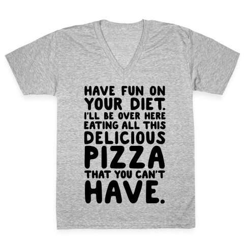 Have Fun On Your Diet V-Neck Tee Shirt