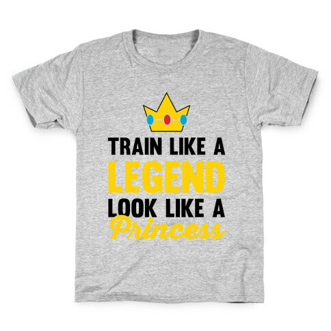 Train Like A Legend Look Like A Princess Kids T-Shirt