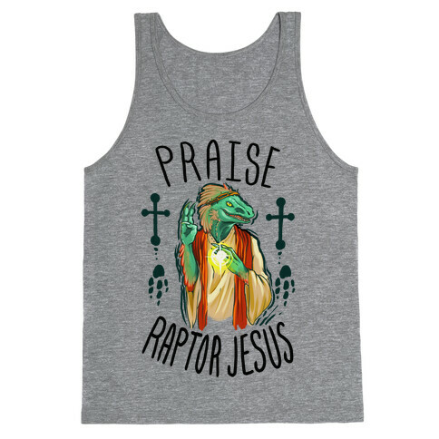Praise Raptor Jesus Tank Top