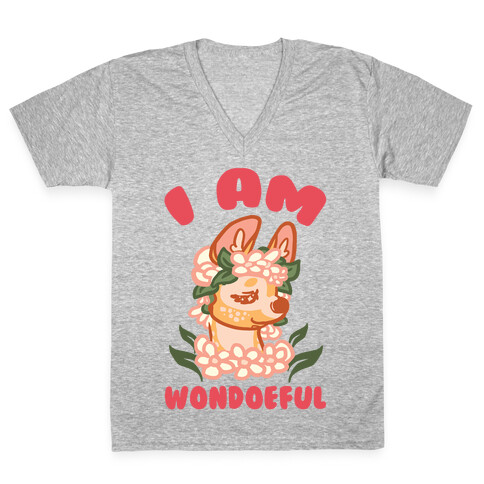 I Am Wondoeful V-Neck Tee Shirt