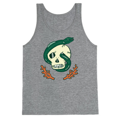 Skull and Coral Crossbones Tank Top