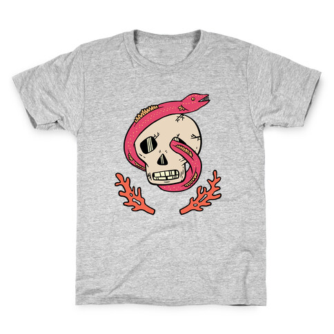 Skull and Coral Crossbones Kids T-Shirt