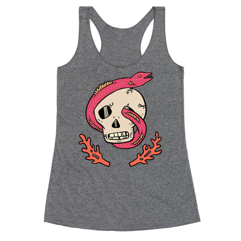 Skull and Coral Crossbones Racerback Tank Top