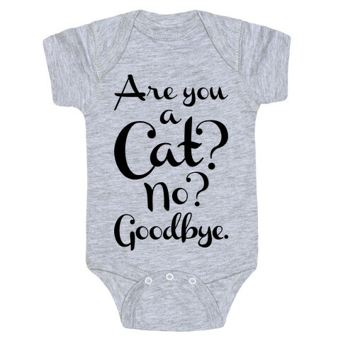 Are You A Cat Baby One-Piece