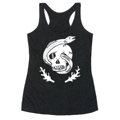 Skull and Coral Crossbones Racerback Tank Top