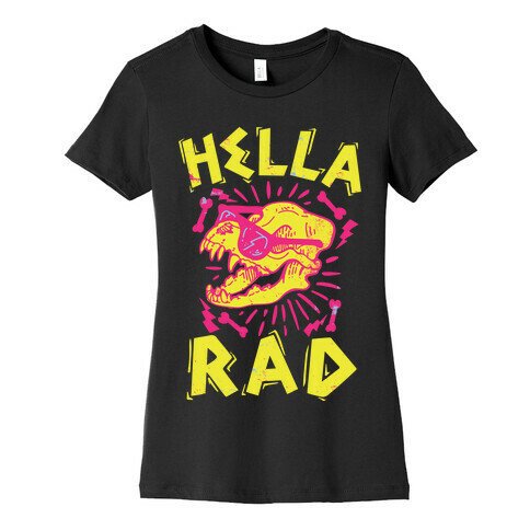 Hella Rad Skull Womens T-Shirt