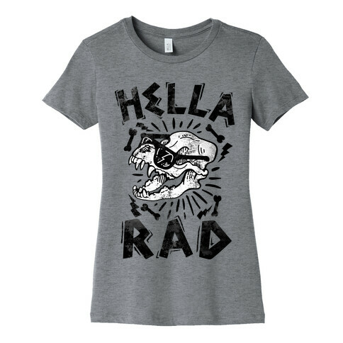 Hella Rad Skull Womens T-Shirt