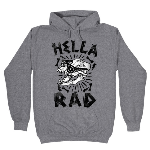 Hella Rad Skull Hooded Sweatshirt