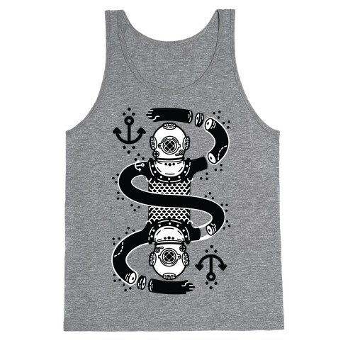 Diver Chopped and Reflected Tank Top