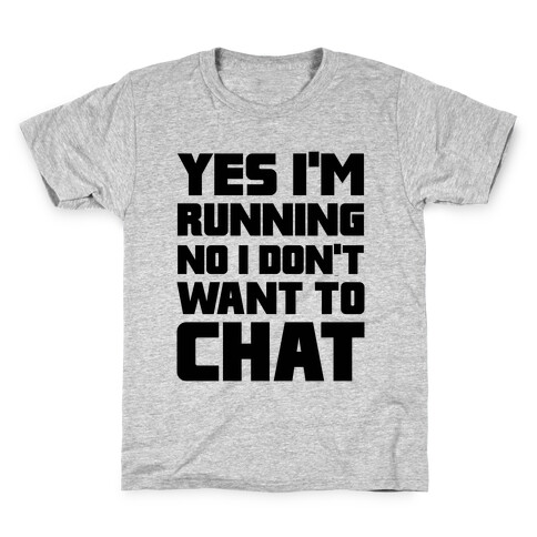 Yes I'm Running Kids T-Shirt