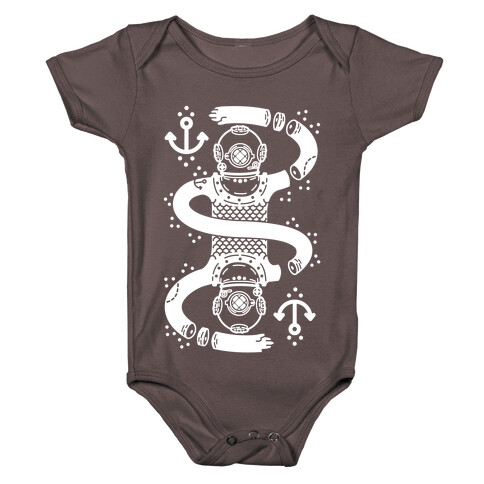 Diver Chopped and Reflected Baby One-Piece