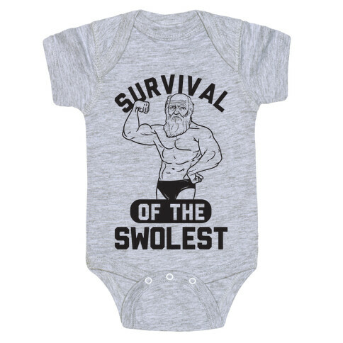 Survival Of The Swolest Baby One-Piece