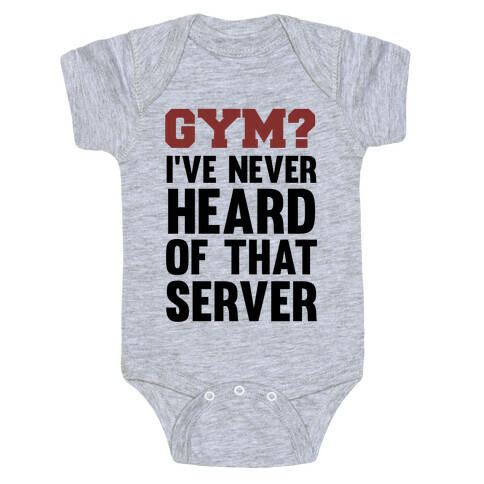 Gym? I've Never Heard of That Server Baby One-Piece