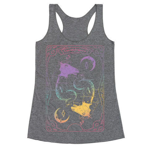 Unicorn Impostor Tarot Racerback Tank Top